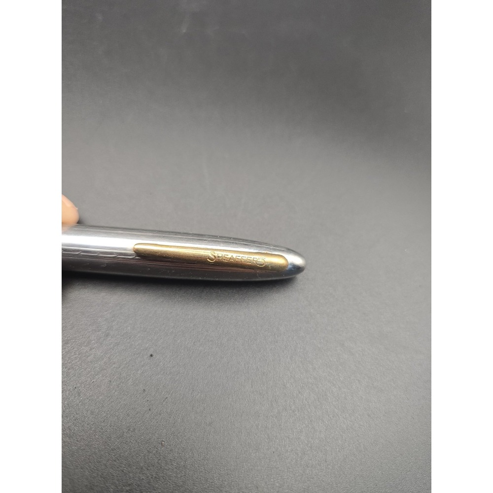 VTG 1950s Sheaffer Touchdown Fountain Pen Burgundy 14K Gold F3 Read - Picture 2 of 16